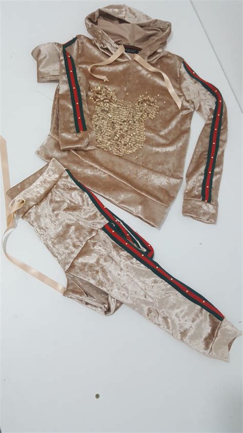 pink velvet gucci tracksuit|farfetch gucci tracksuit.